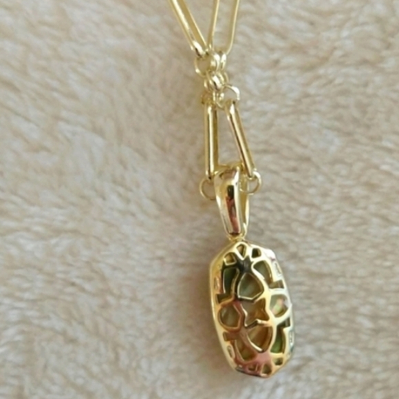 New Kendra Scott Elisa Triple Strand Gold Abalone Necklace - Picture 8 of 12